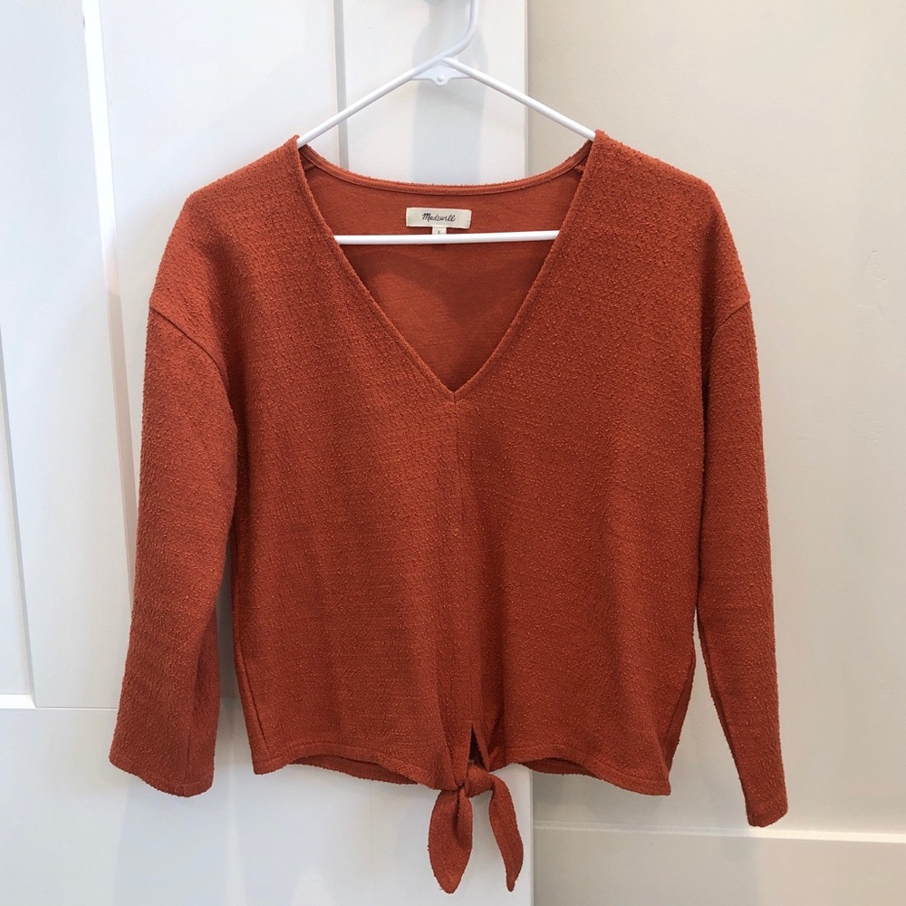 Madewell tie front top